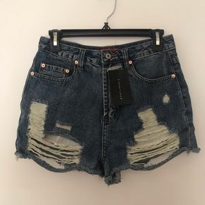 Arlo Distressed Denim Shorts